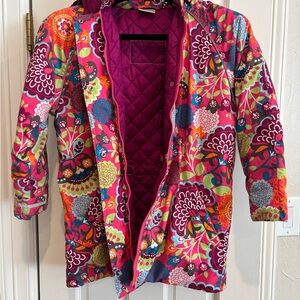 Hanna Andersson Multicolor Quilted Jacket size 140/10